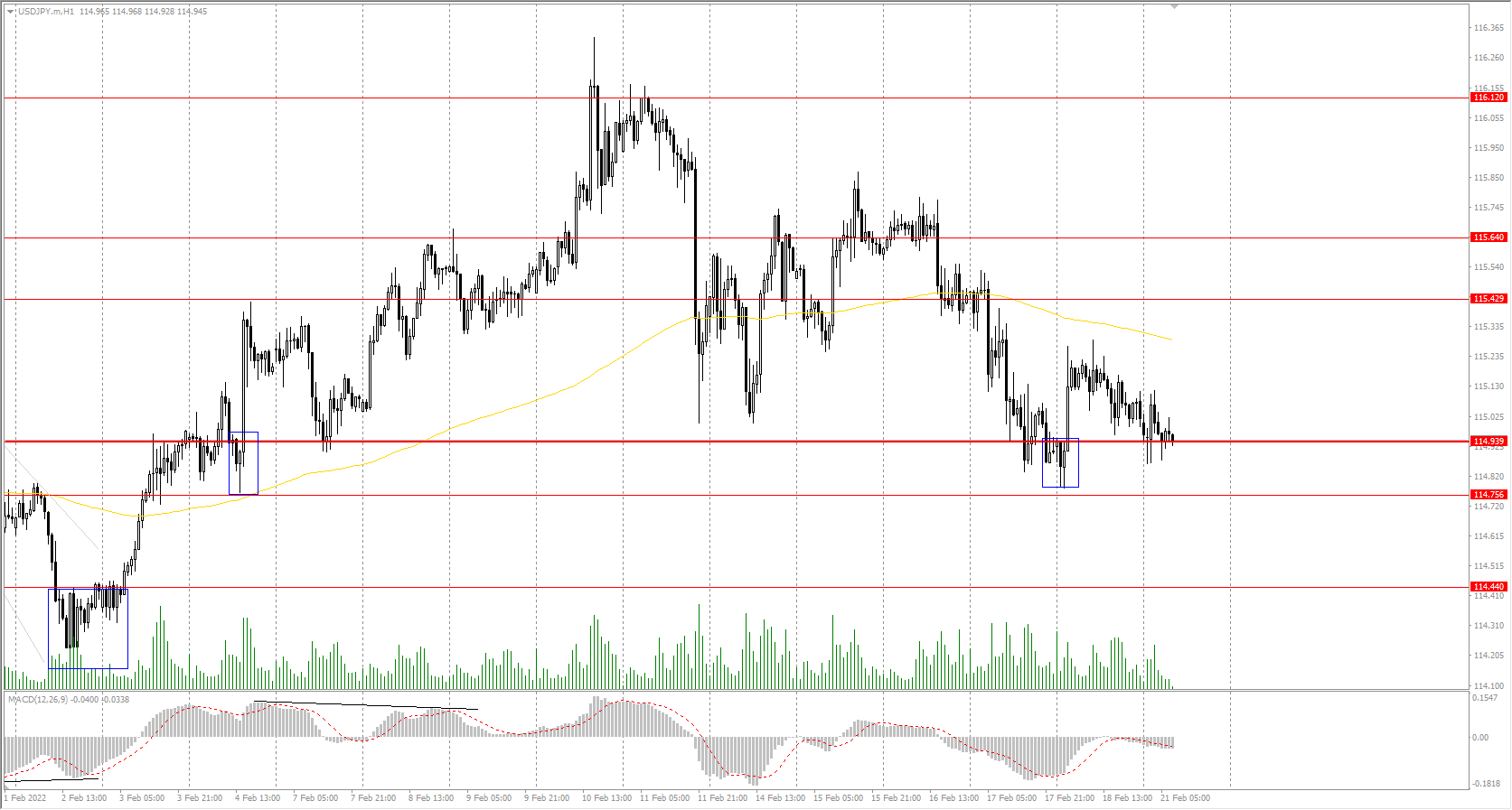  The USD/JPY currency pair 