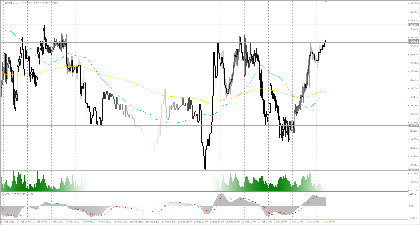  The USD/JPY currency pair 