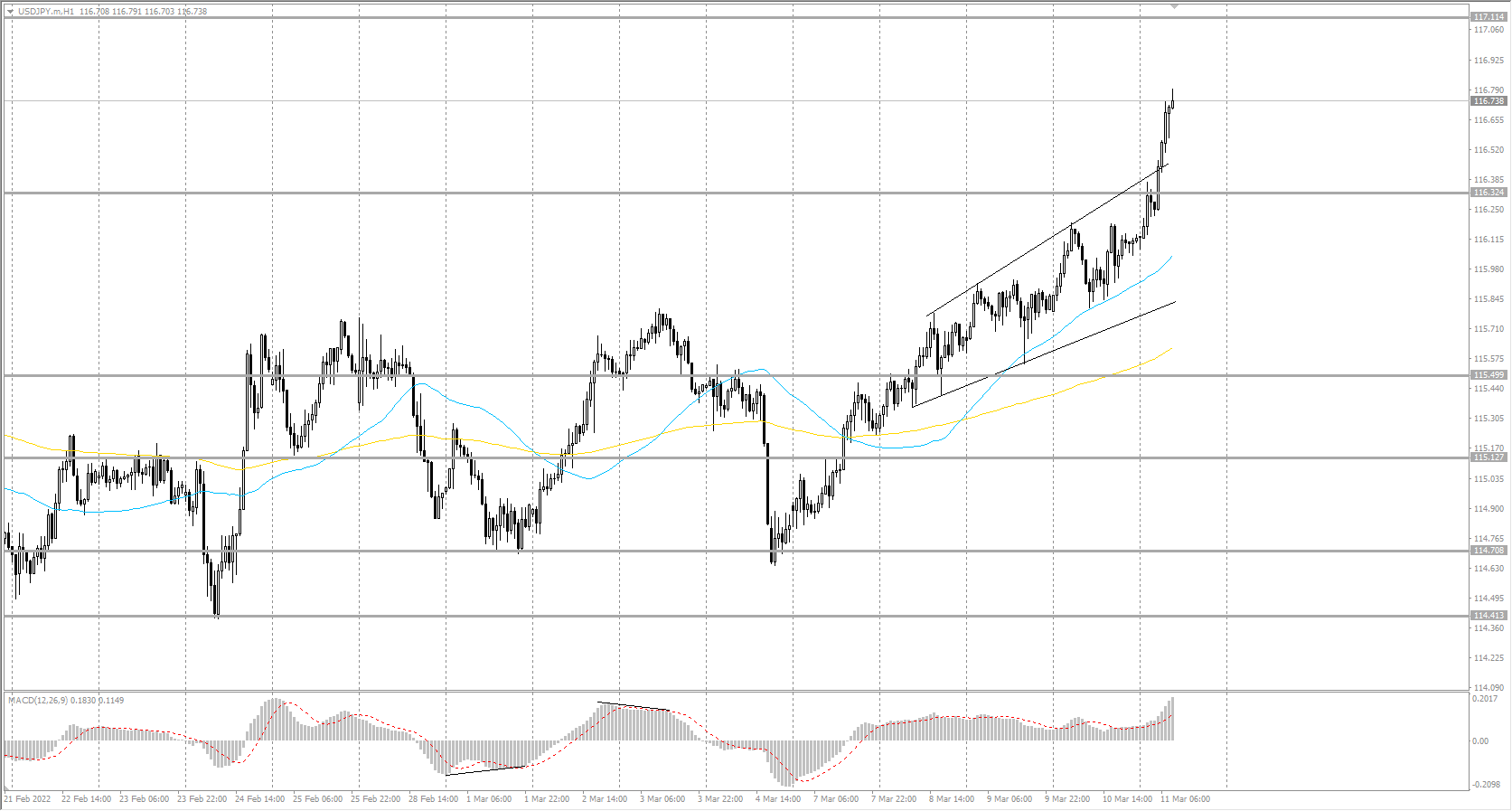 The USD/JPY currency pair