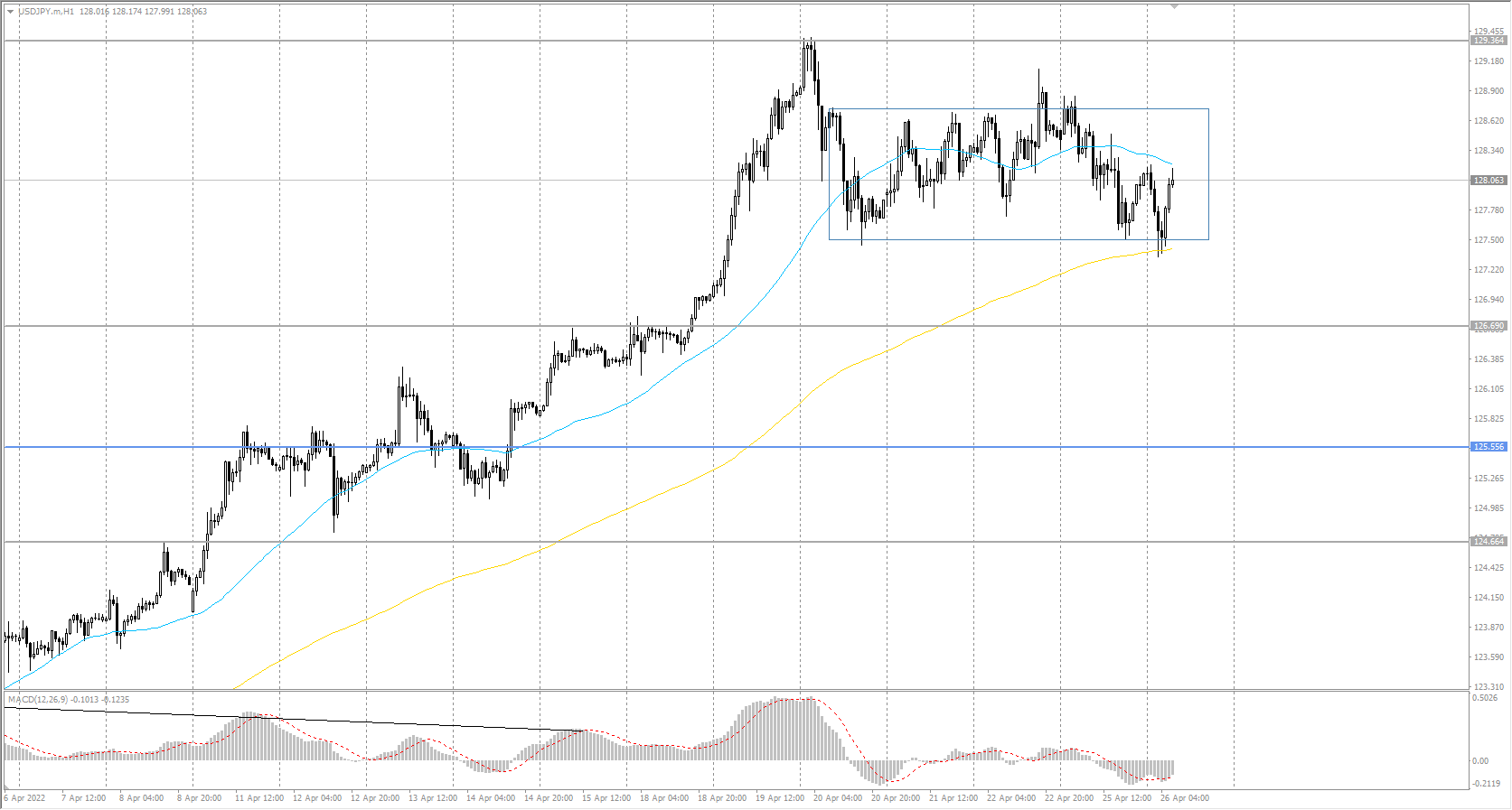  The USD/JPY currency pair 
