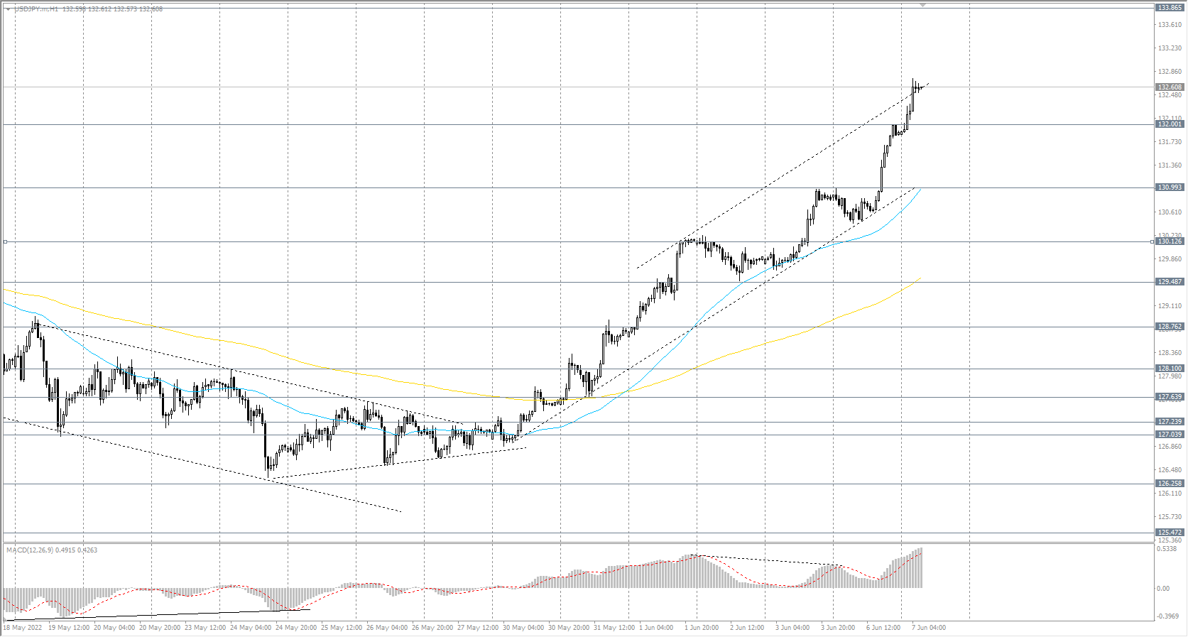  The USD/JPY currency pair 