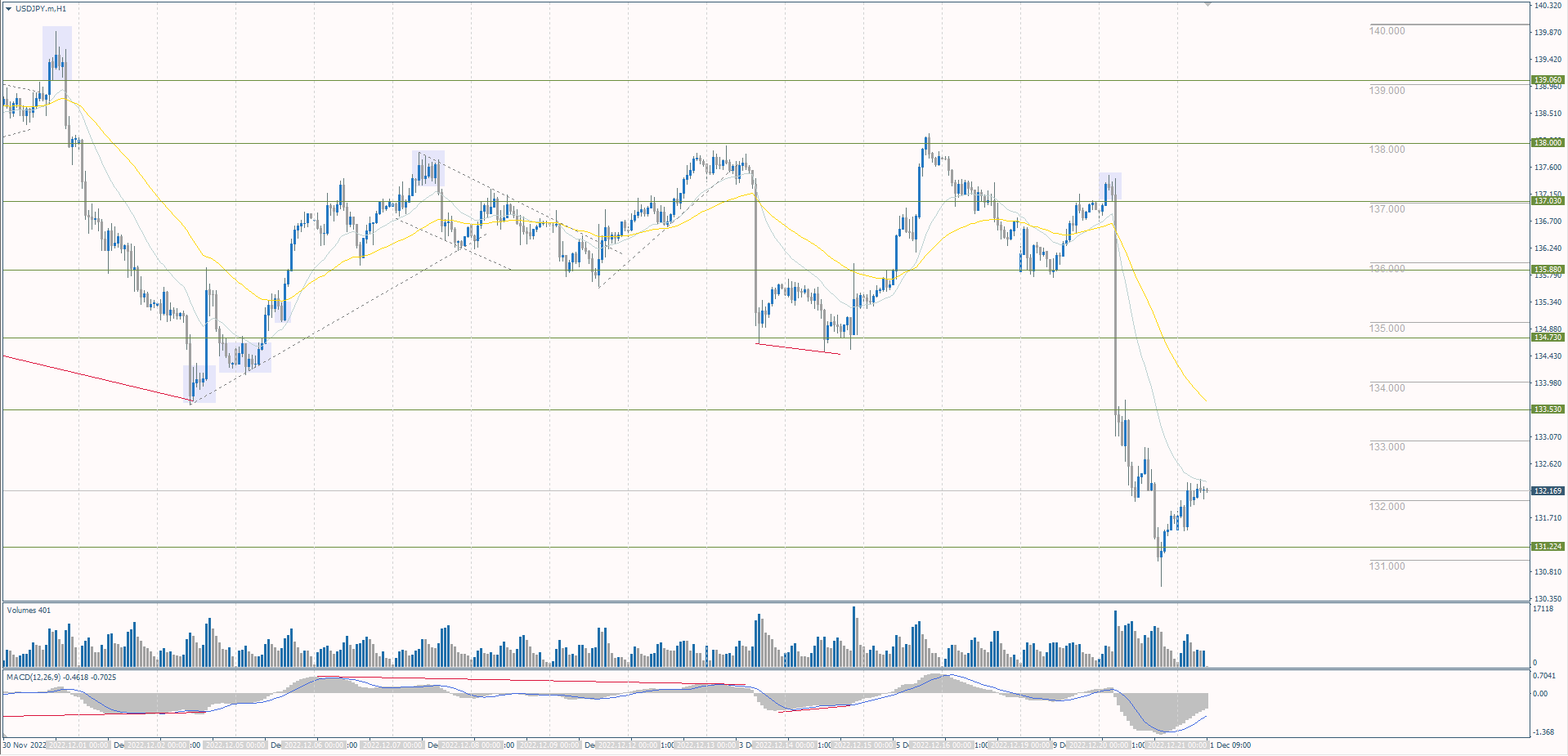 The USD/JPY currency pair 