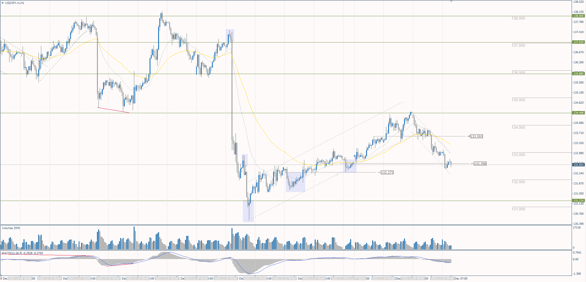  The USD/JPY currency pair 