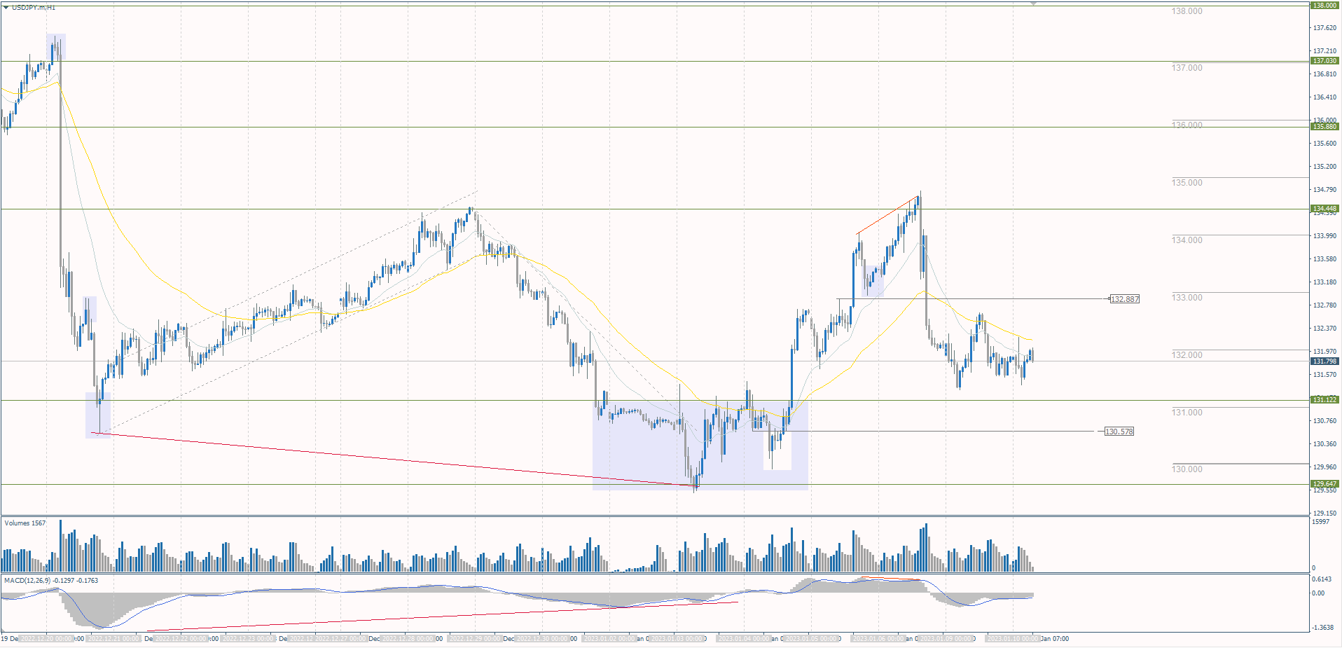  The USD/JPY currency pair 