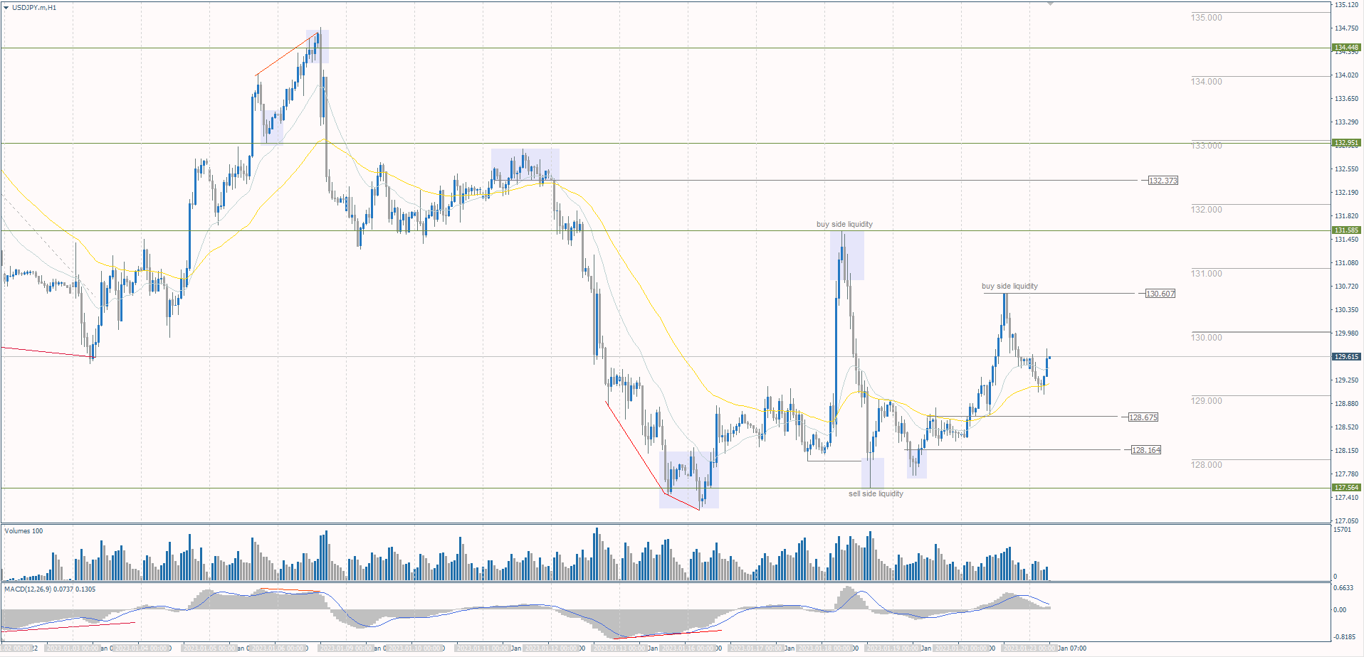 The USD/JPY currency pair