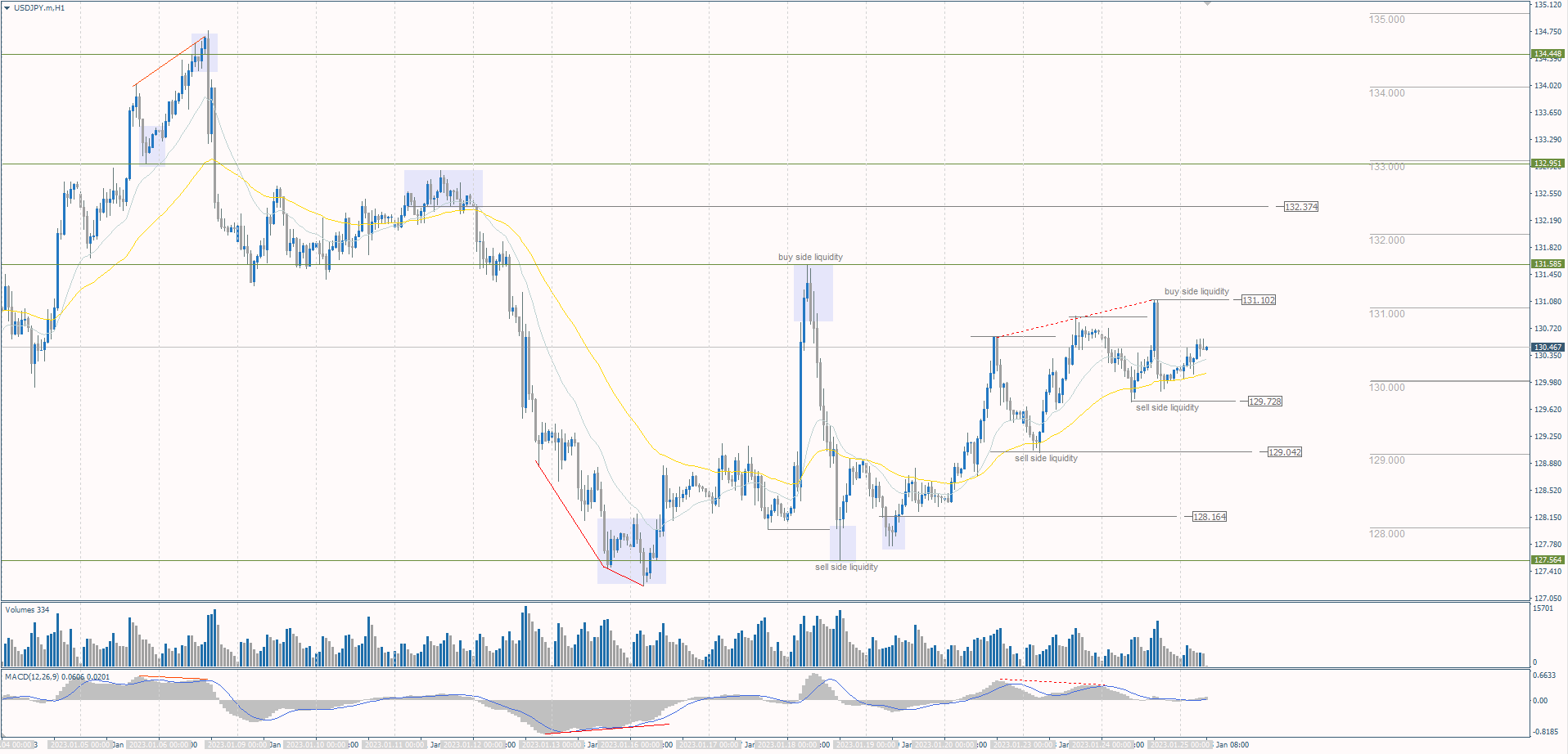 The USD/JPY currency pair