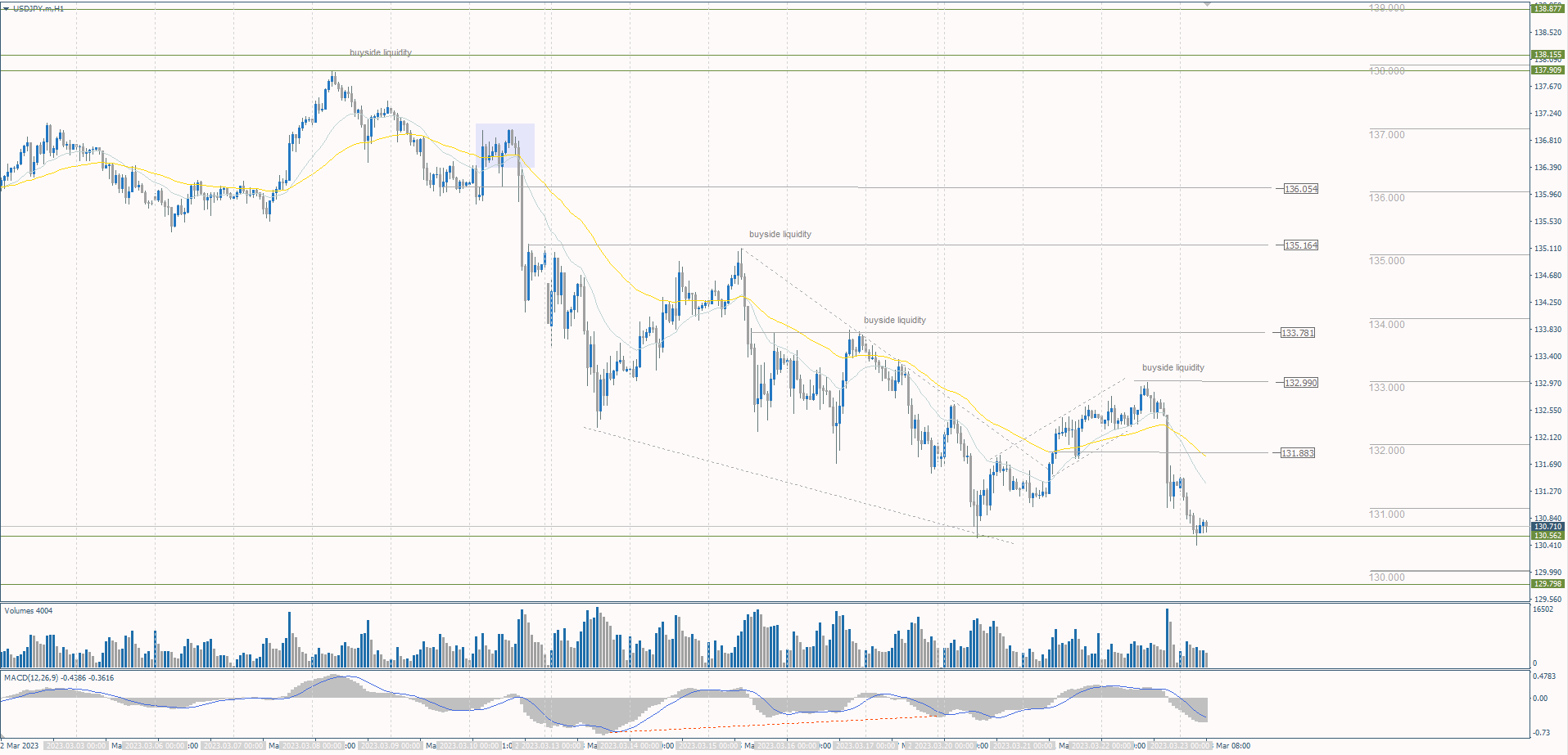  The USD/JPY currency pair 