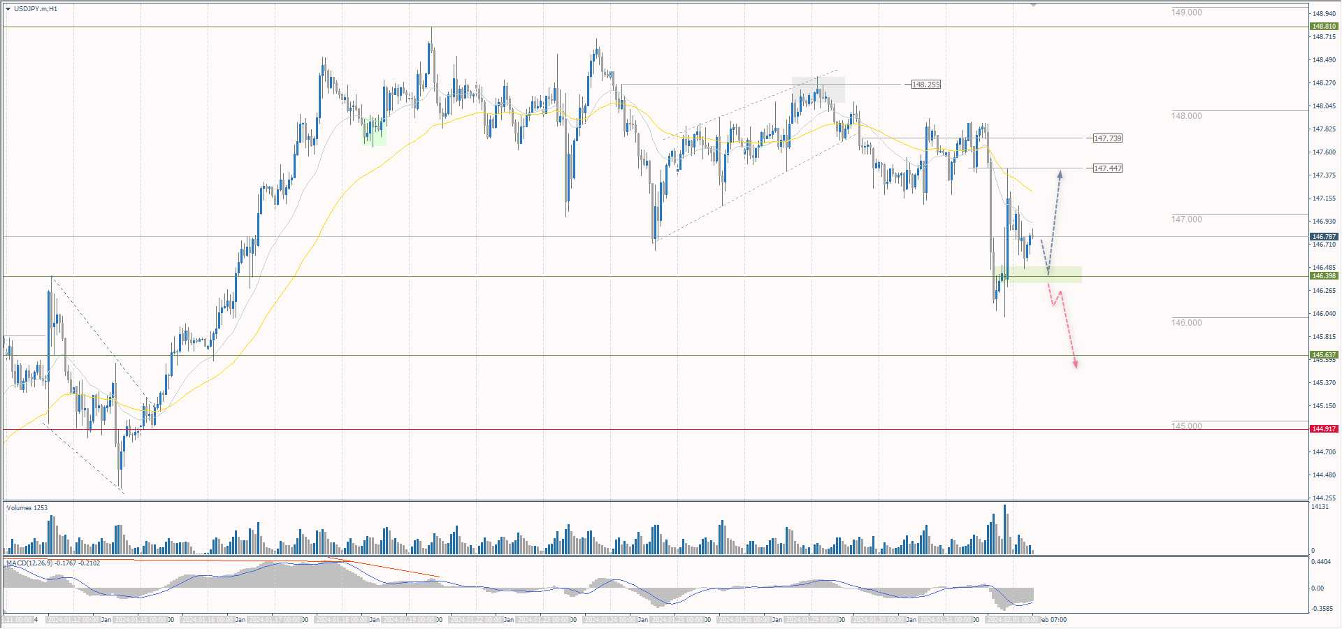 The USD/JPY currency pair
