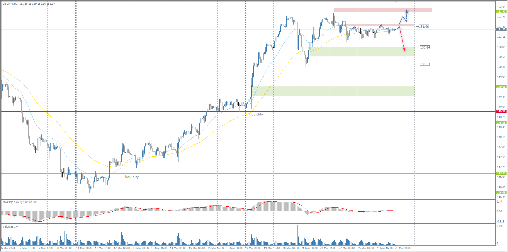  The USD/JPY currency pair 