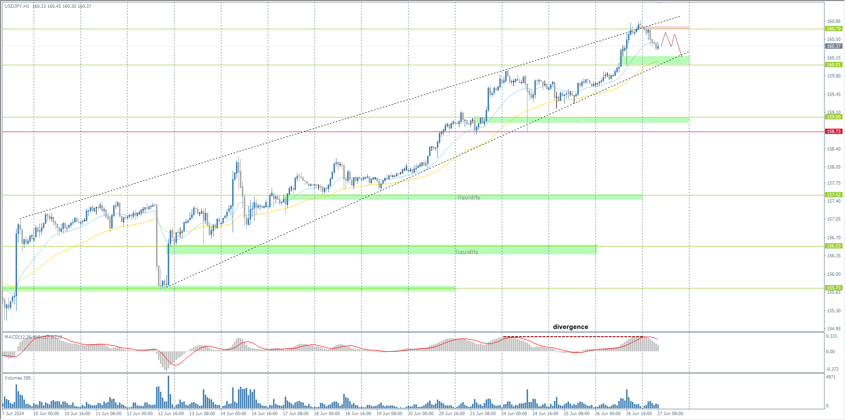 The USD/JPY currency pair