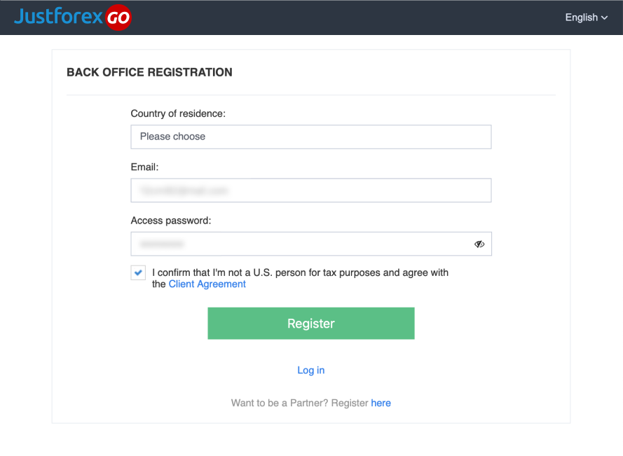 Trader Registration