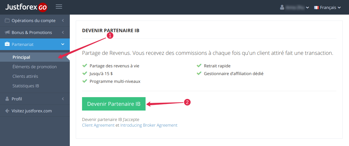 Open Partner Account
