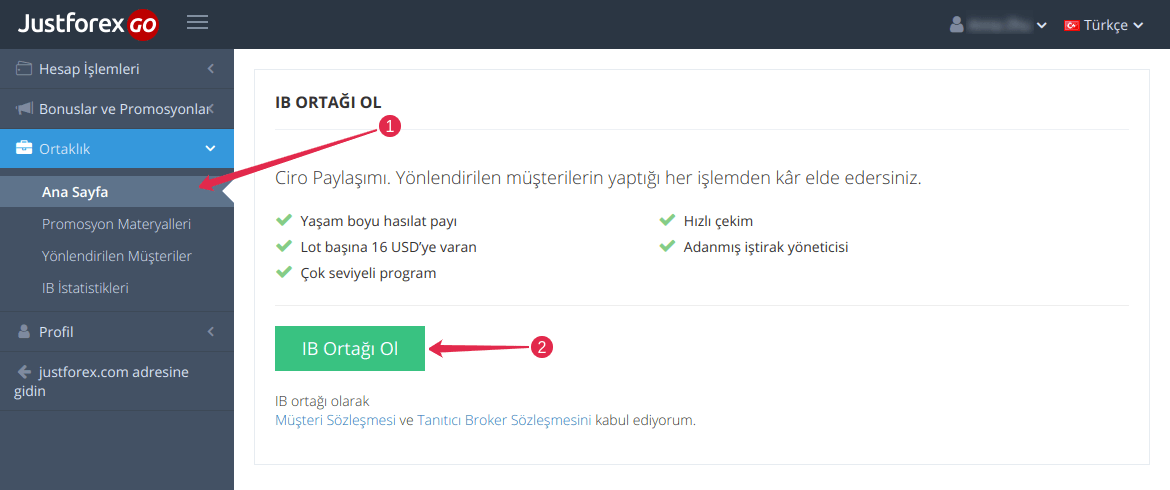Open Partner Account
